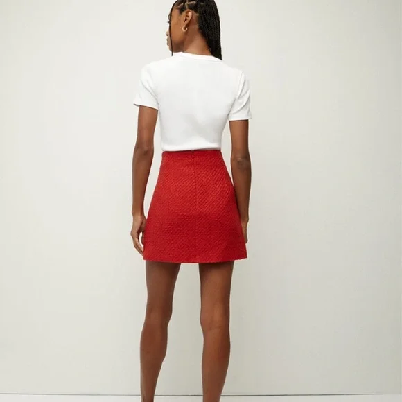 Veronica Beard Roman Tweed Mini Skirt - Picture 2 of 9